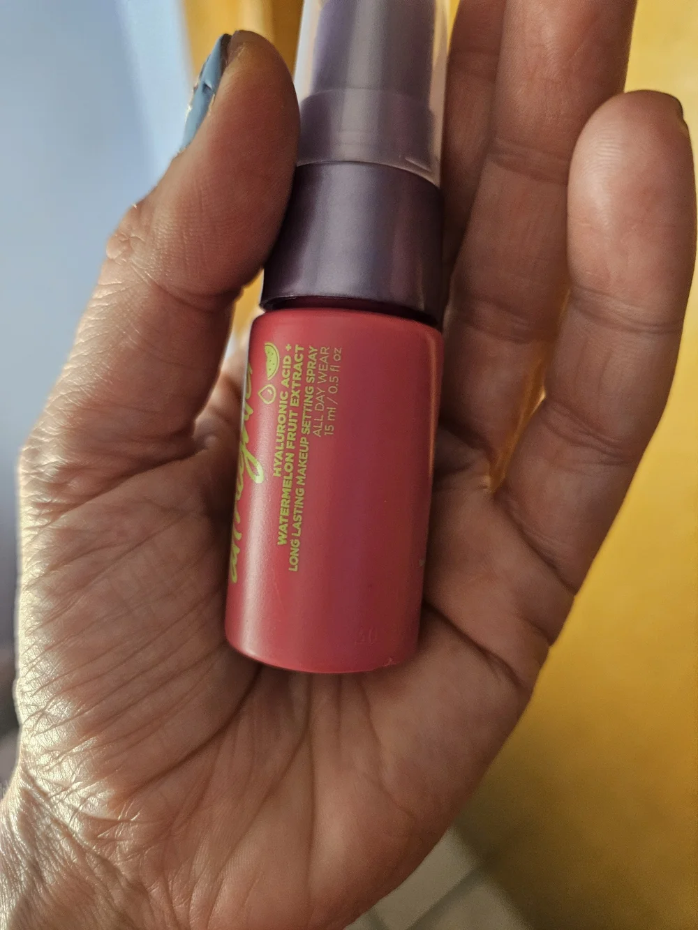 Lot of 3 Urban Decay All Nighter watermelon extract setting spray.